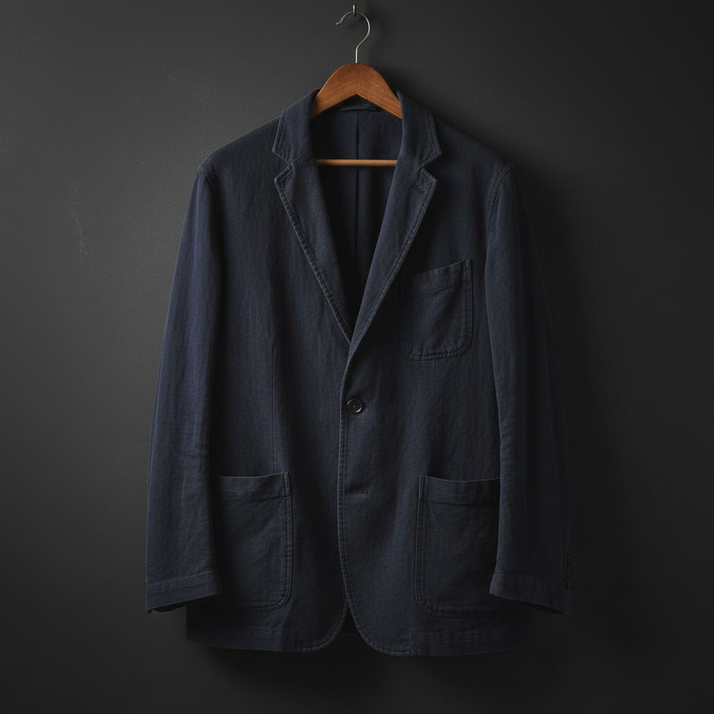 Navy Unstructured Blazer