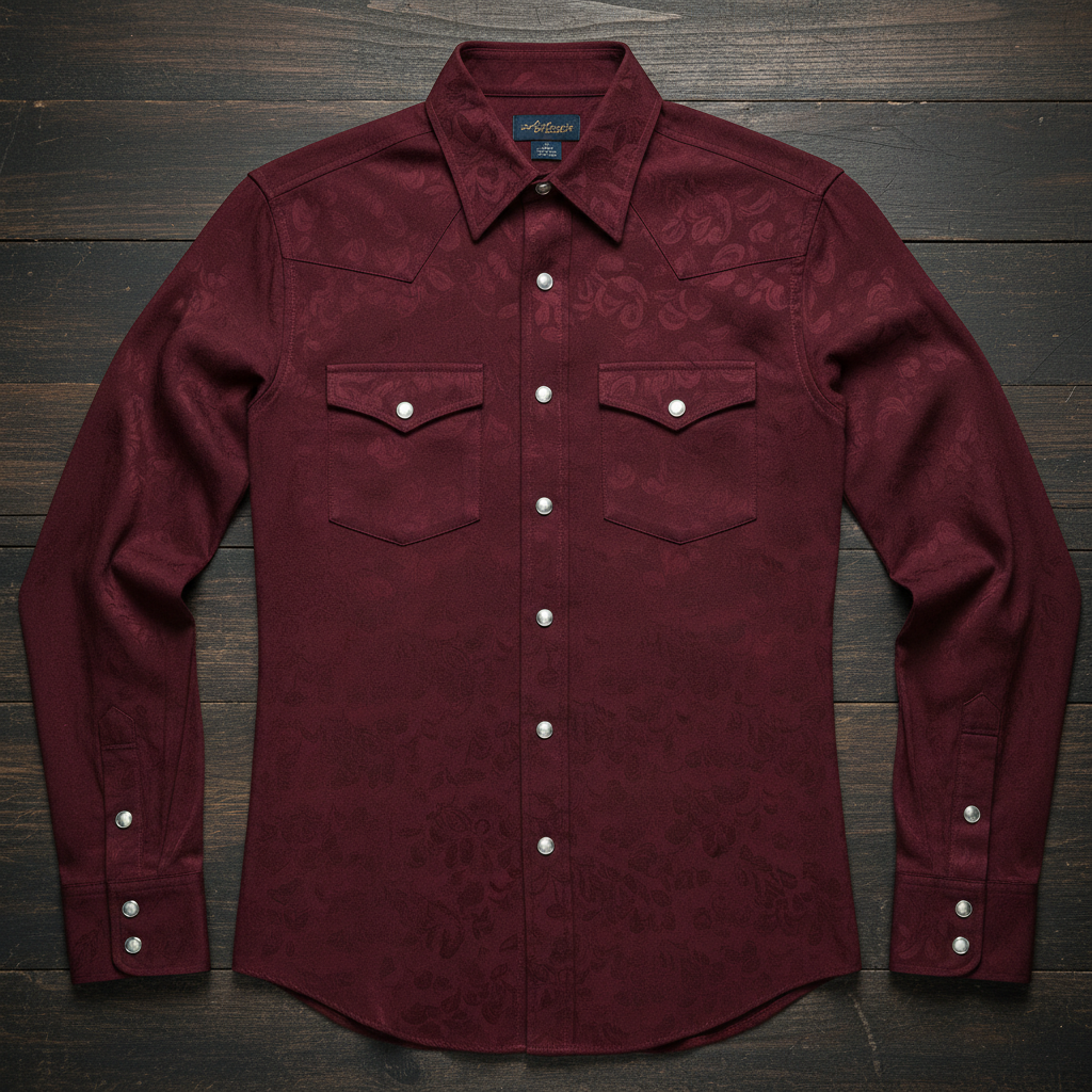 Ely Cattleman Solid Burgundy
