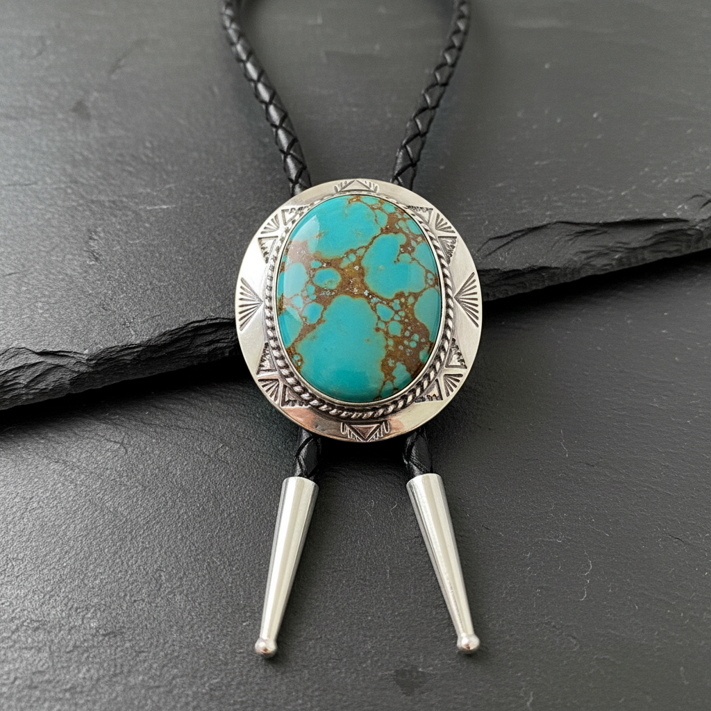 Blue Kingman Turquoise Bolo